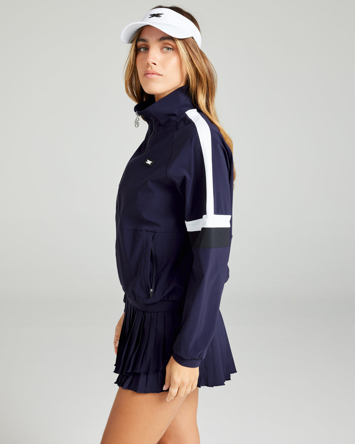 Courtside Jacket - Space Navy