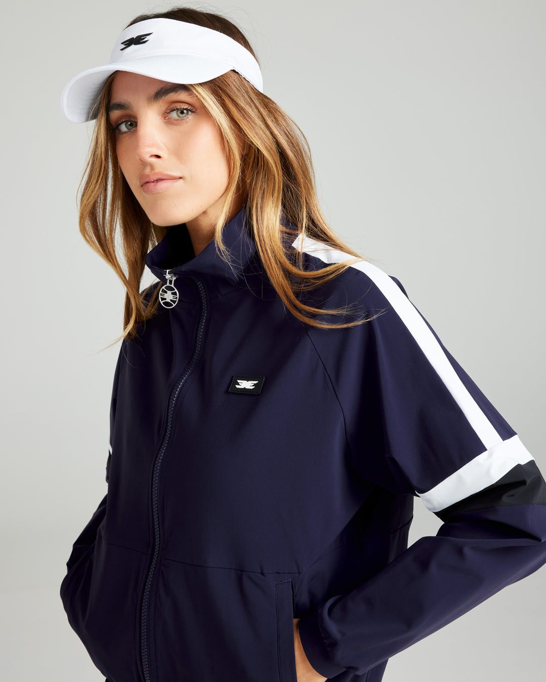 Courtside Jacket - Space Navy