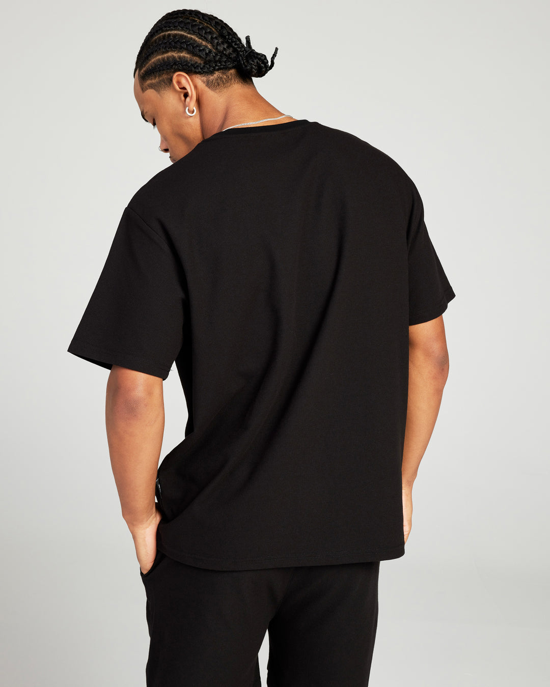 Signal Waffle Tee - Black