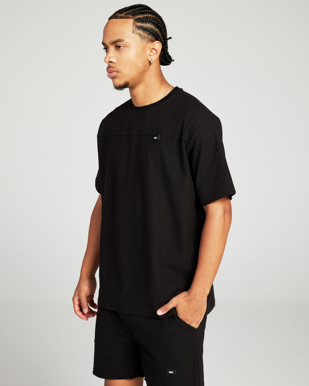 Signal Waffle Tee - Black