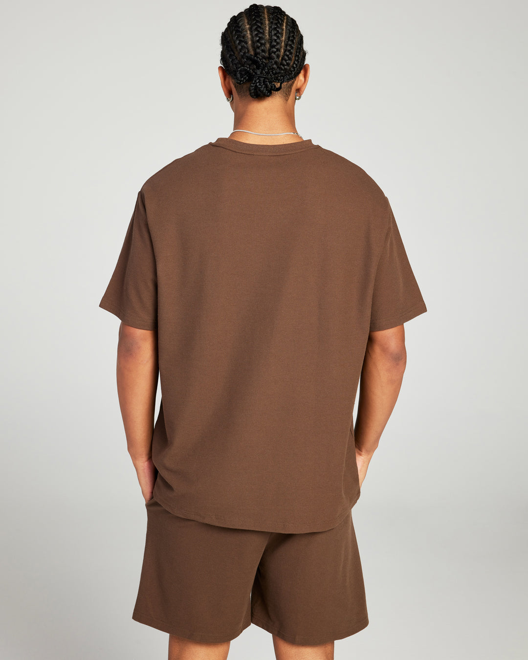 Signal Waffle Tee - Brown