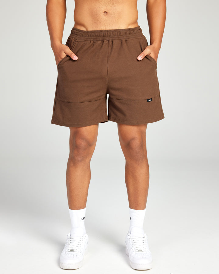 Signal Waffle Shorts - Brown