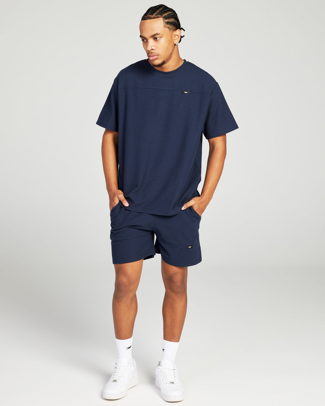 Signal Waffle Tee - Navy