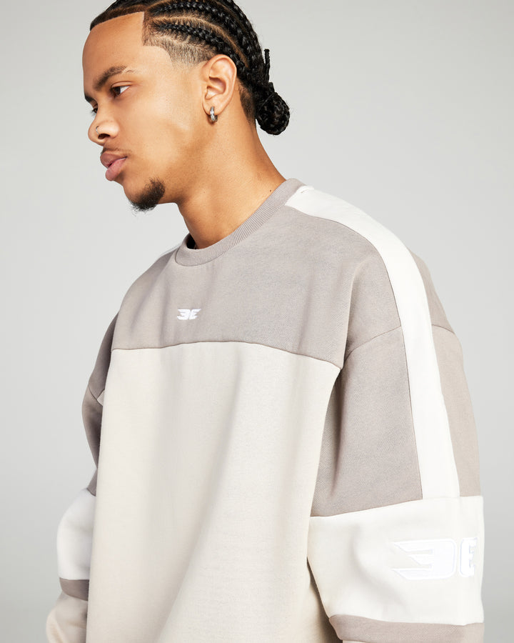 '99 Panel Crewneck - Taupe