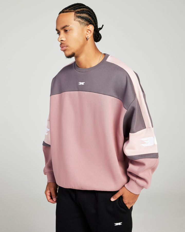 '99 Panel Crewneck - Pink