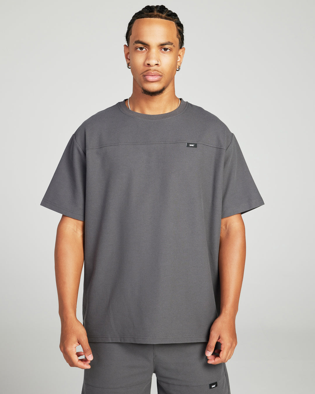 Signal Waffle Tee - Slate