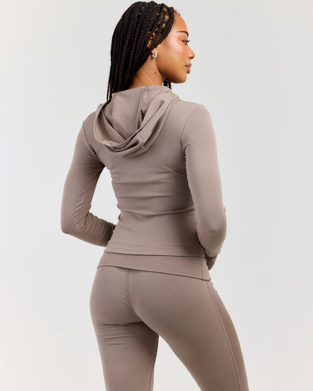 EE Lounge Long Sleeve Hoodie - Burnt Sugar