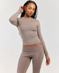 EE Lounge Long Sleeve - Burnt Sugar