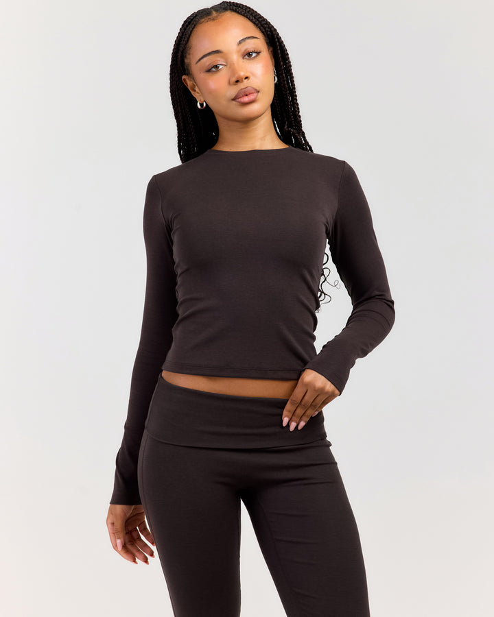 EE Lounge Long Sleeve - Coffee Bean