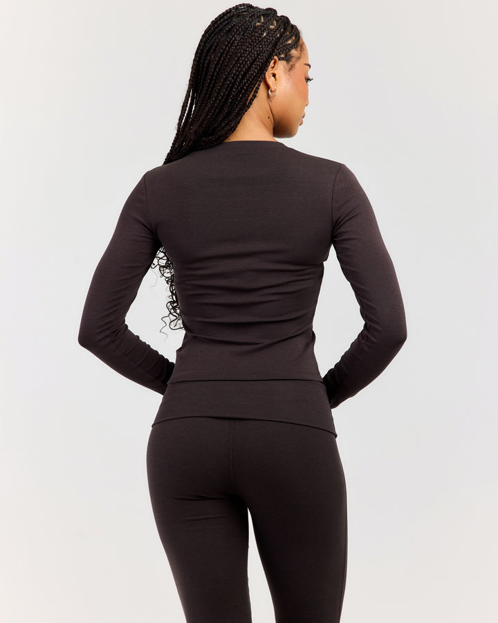 EE Lounge Long Sleeve - Coffee Bean