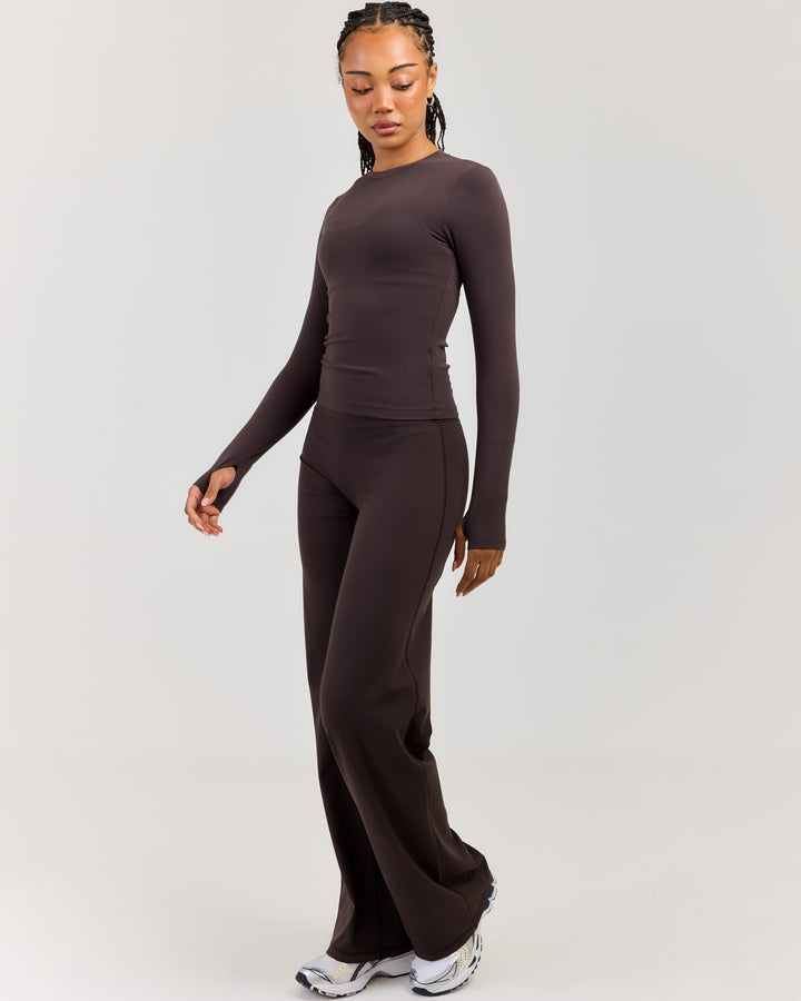 Airey Straight Leg Pants - Coffee Bean