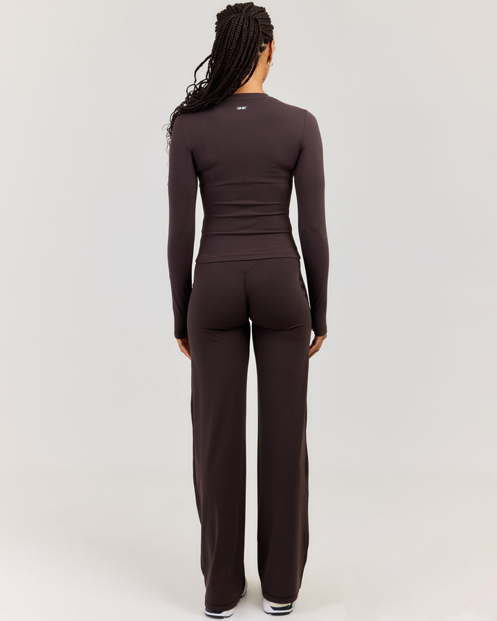 Airey Straight Leg Pants - Coffee Bean