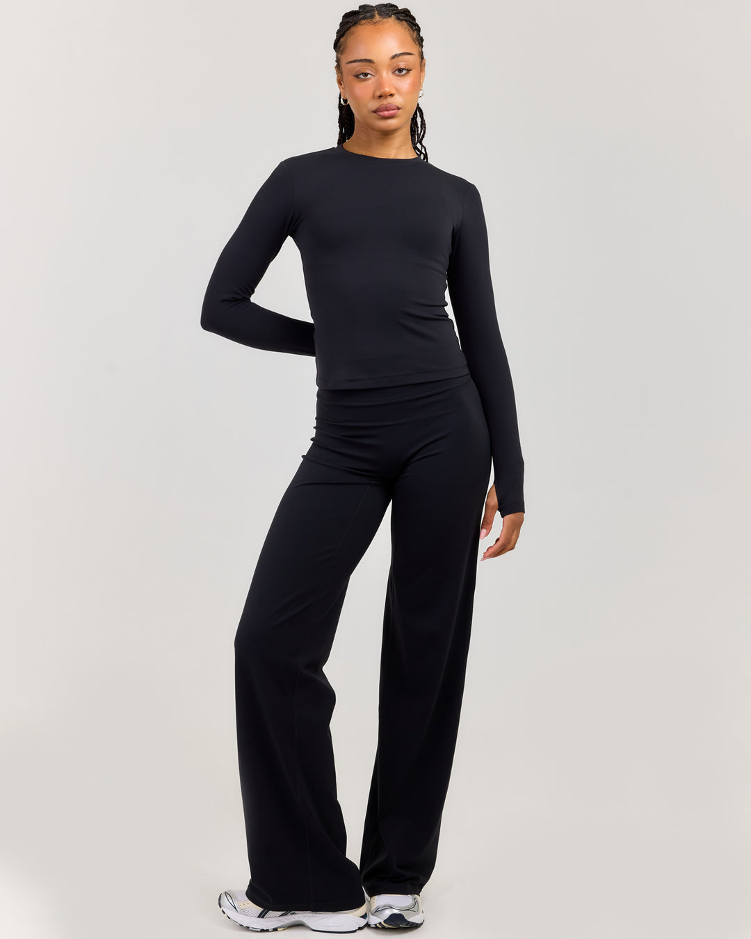 Airey Straight Leg Pants - Black