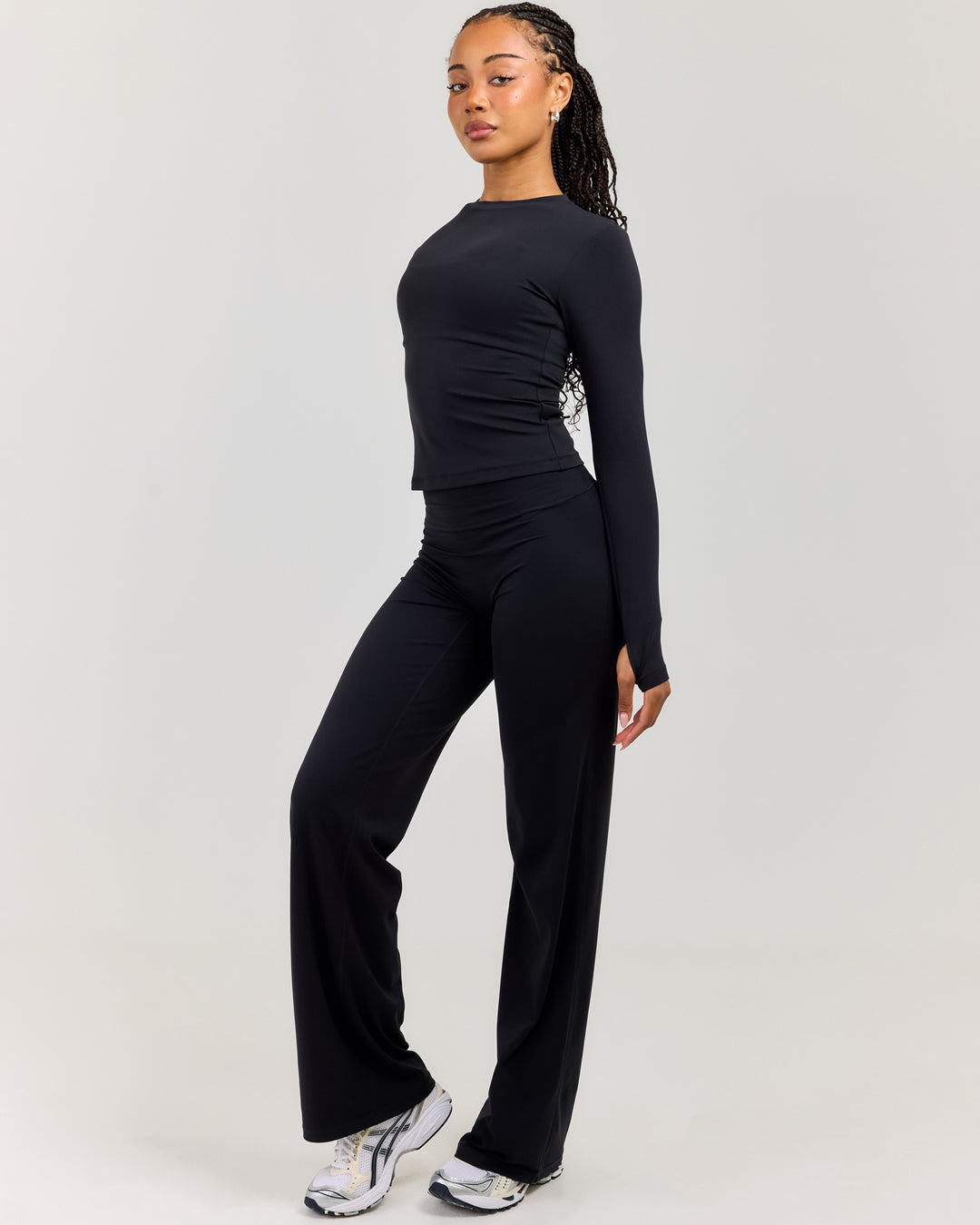 Airey Straight Leg Pants - Black