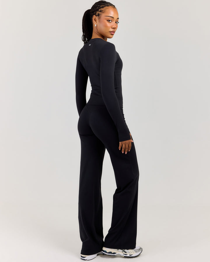 Airey Straight Leg Pants - Black