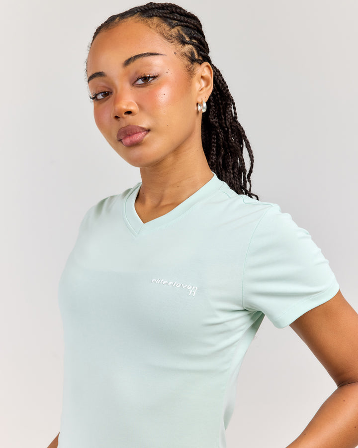 EE Baby V Neck Tee V2 - Mint