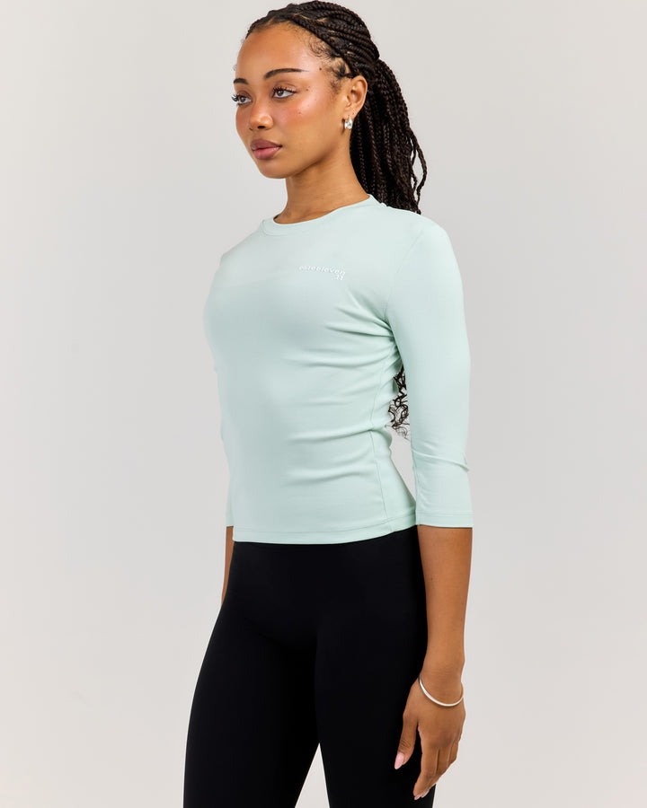 Round Neck 3/4 Sleeve - Mint