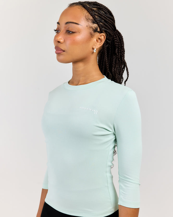 Round Neck 3/4 Sleeve - Mint