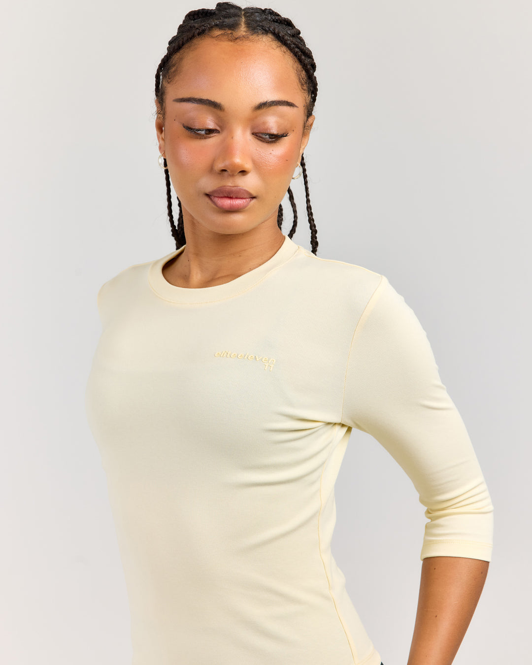 Round Neck 3/4 Sleeve - Butter