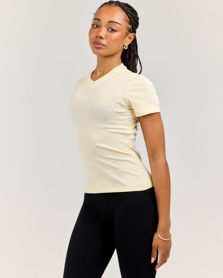 EE Baby V Neck Tee V2 - Butter