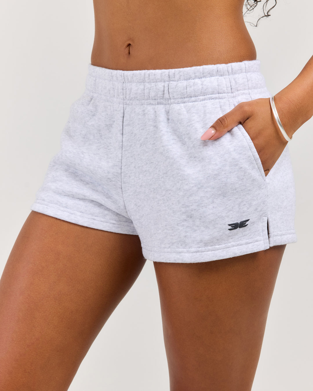 Omni Mini Shorts - Grey Marle