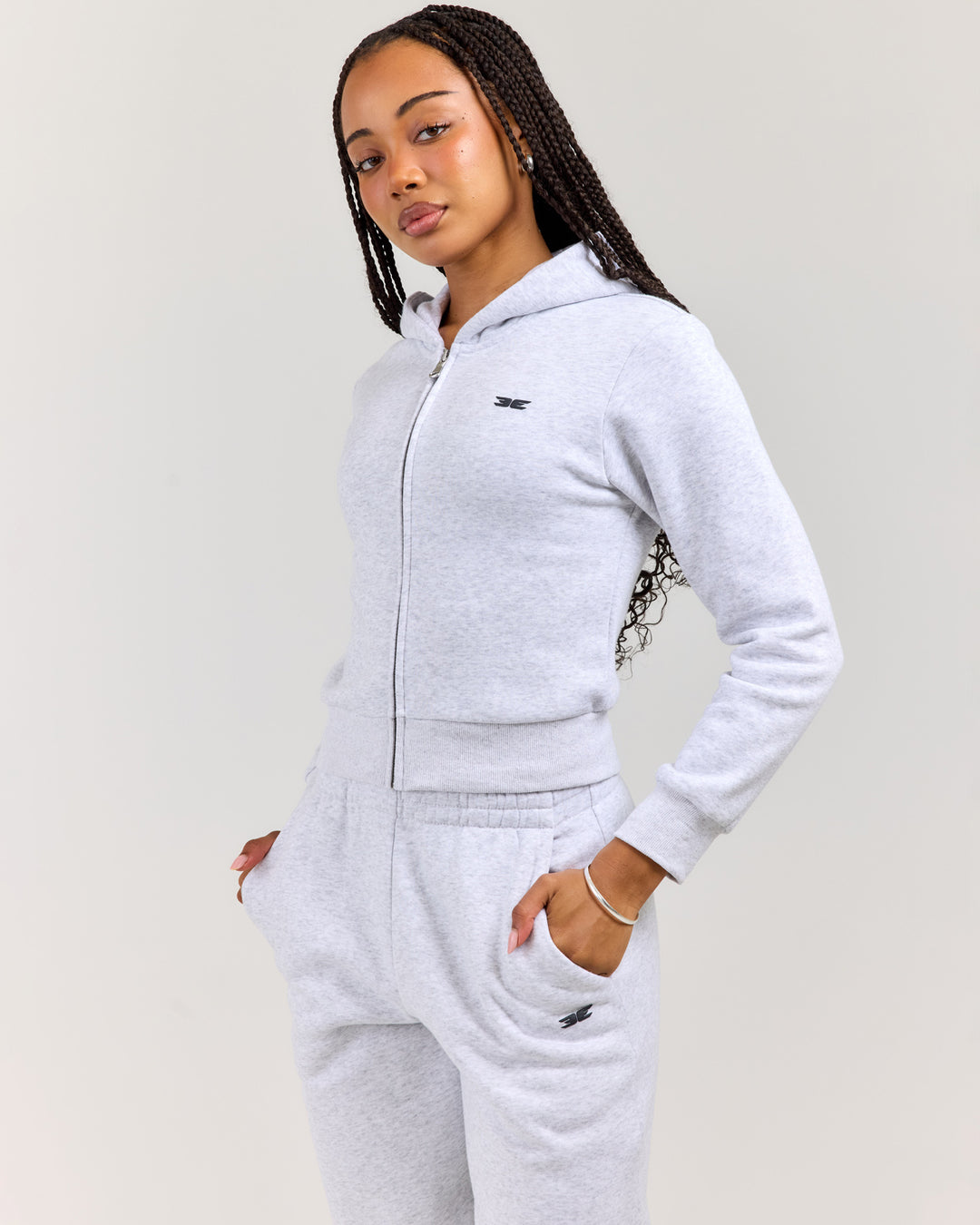 Omni Fitted Zip Through - Grey Marle