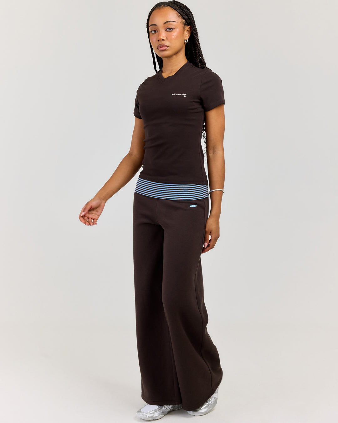 Omni Fold Over Pants - Coffee Bean/Blue