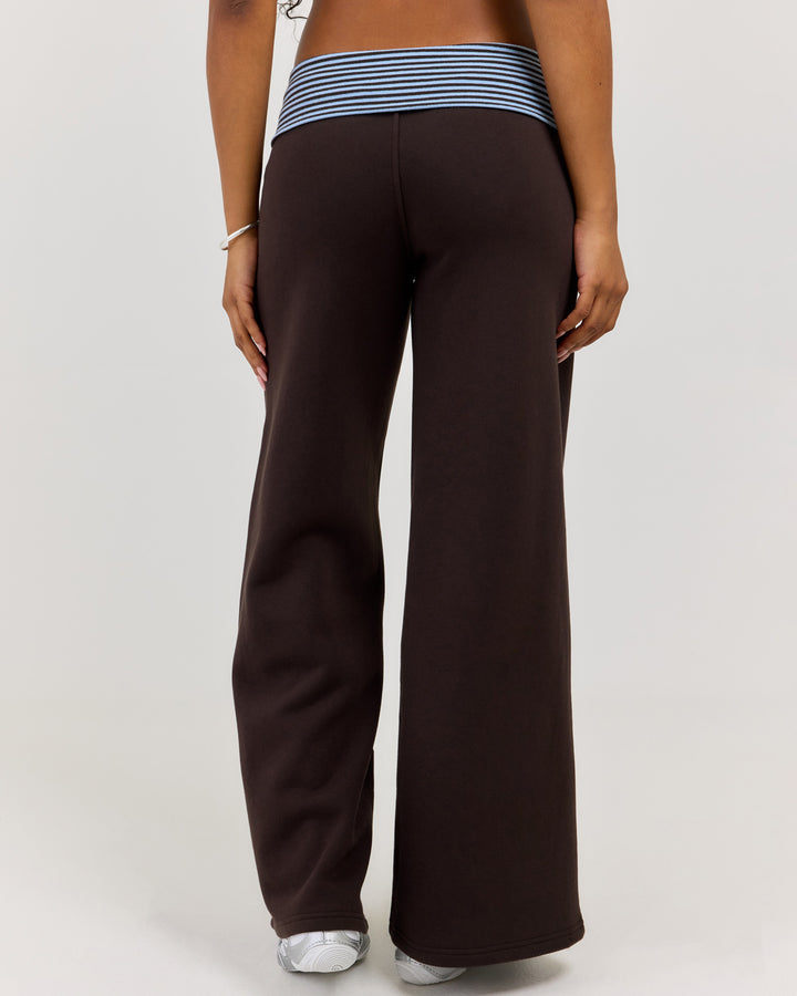 Omni Fold Over Pants - Coffee Bean/Blue