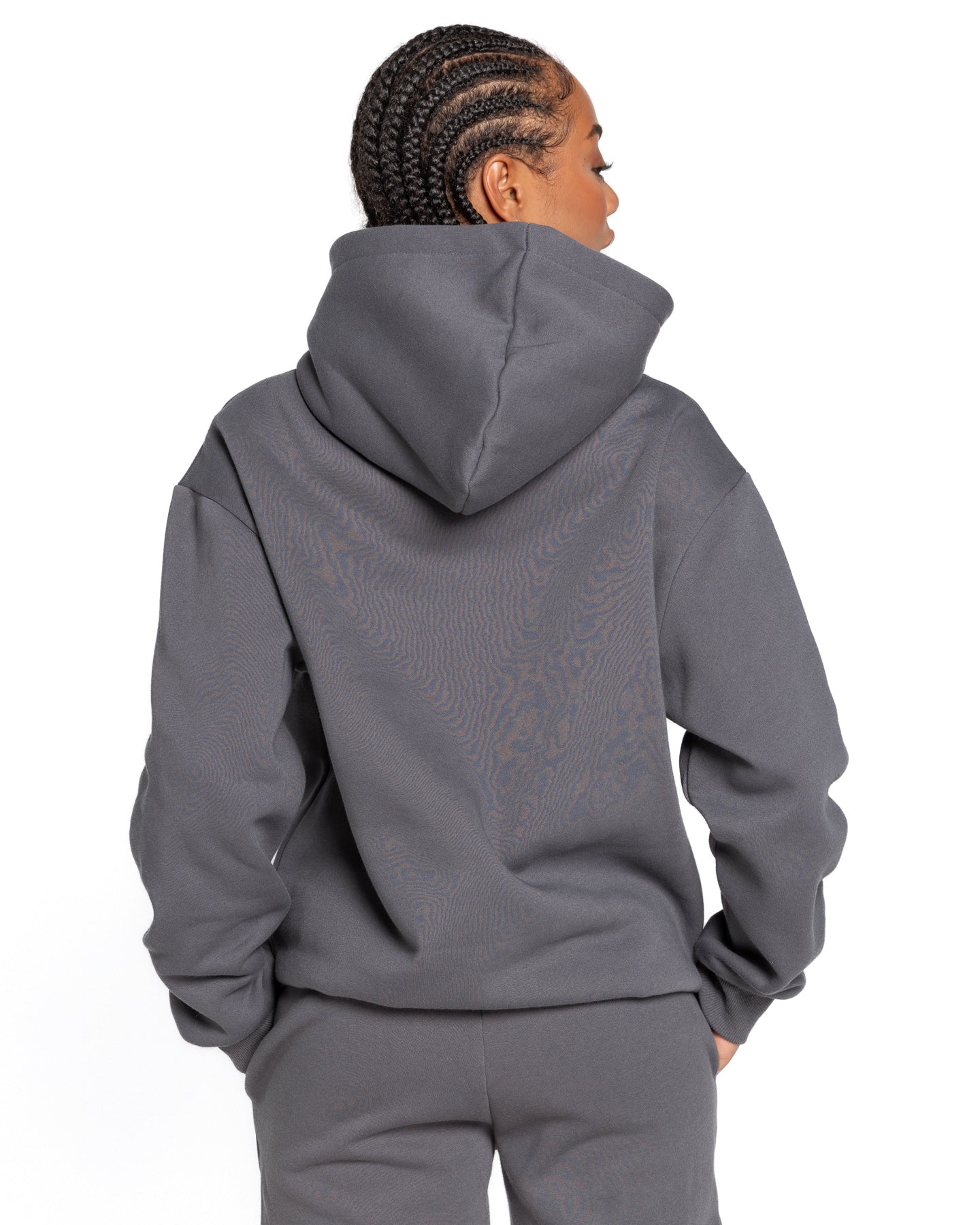Cozy Escape Hooded Pullover Set - Slate Blue 1X