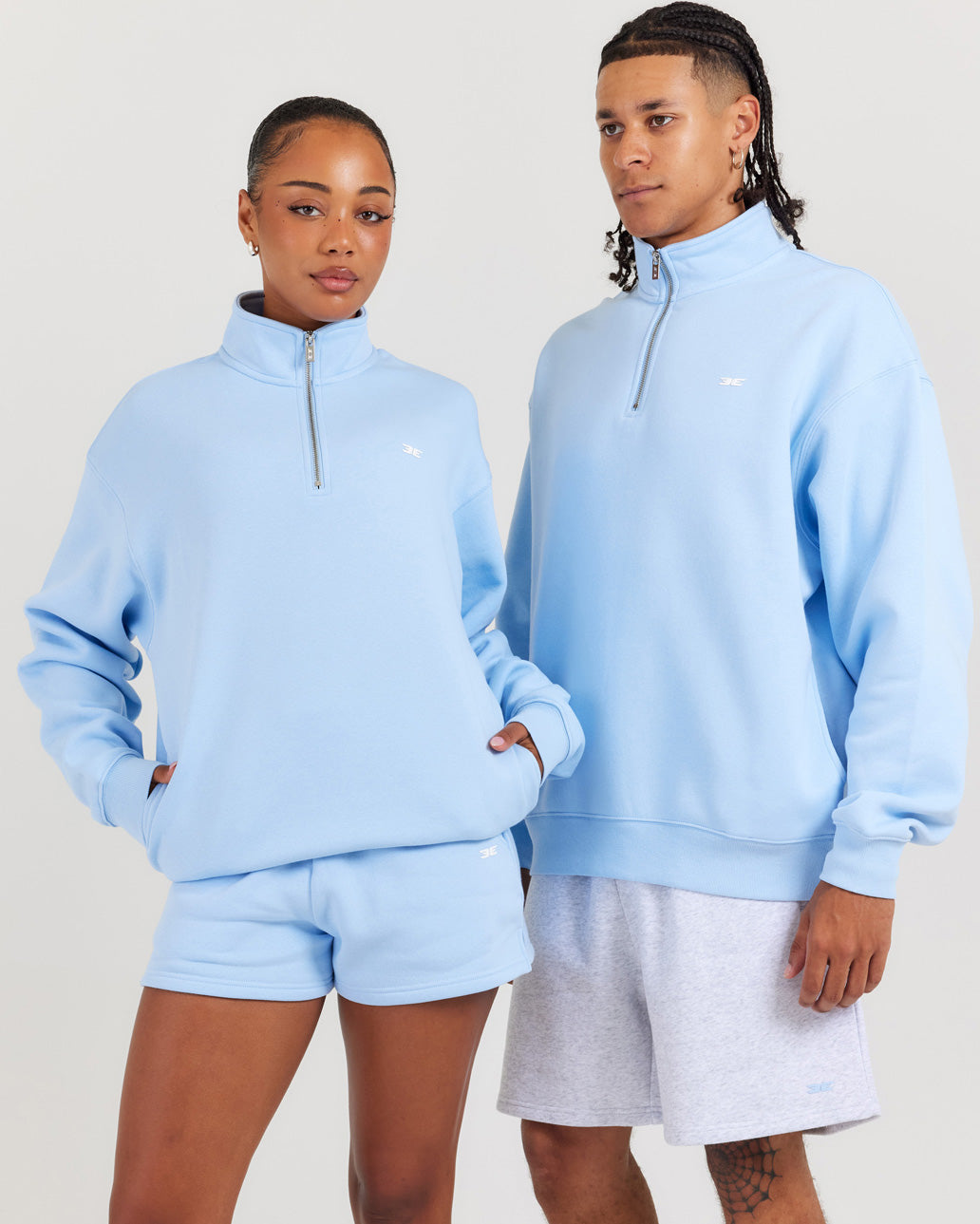 Omni Unisex 1/4 Zip - Light Blue – Elite Eleven