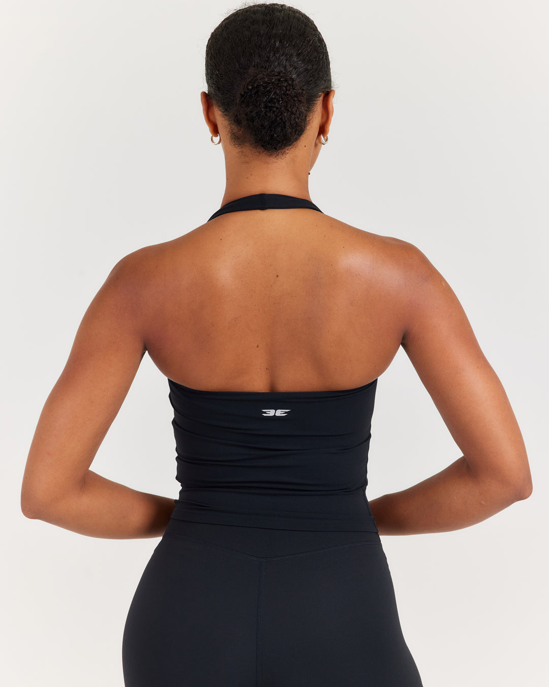 Soléa Square Neck Halter Tank - Black