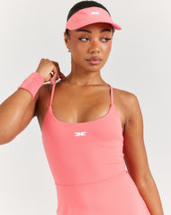 EE Tennis Visor V2 - Pink Papaya