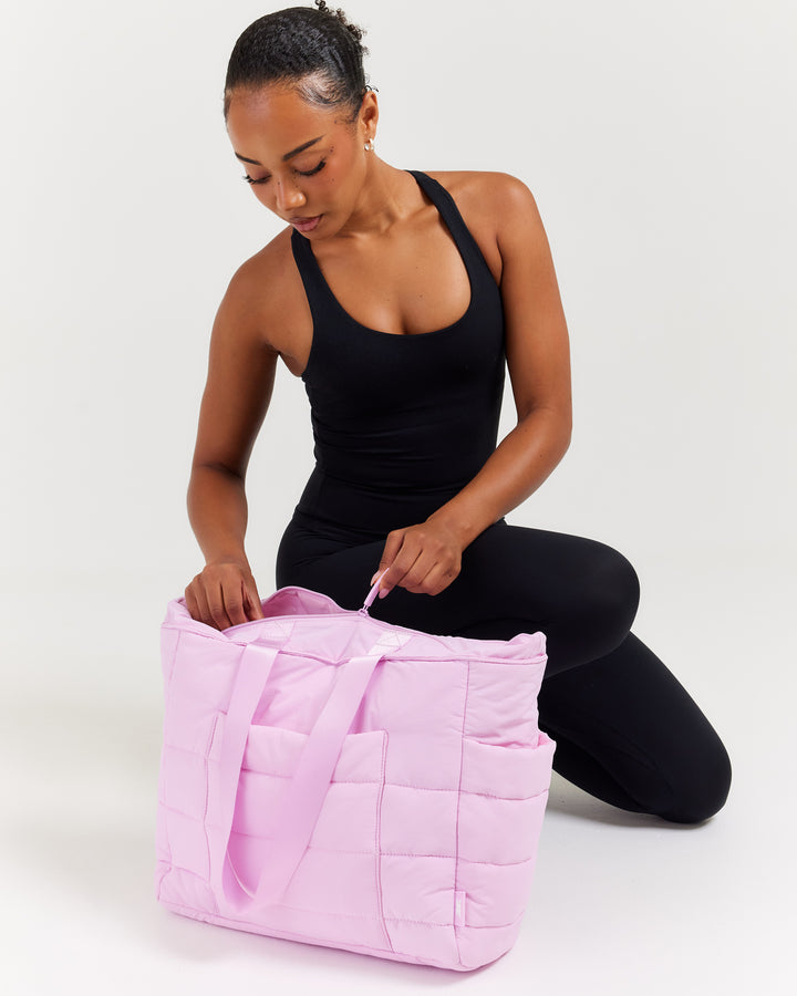 Puffer Tote - Pink