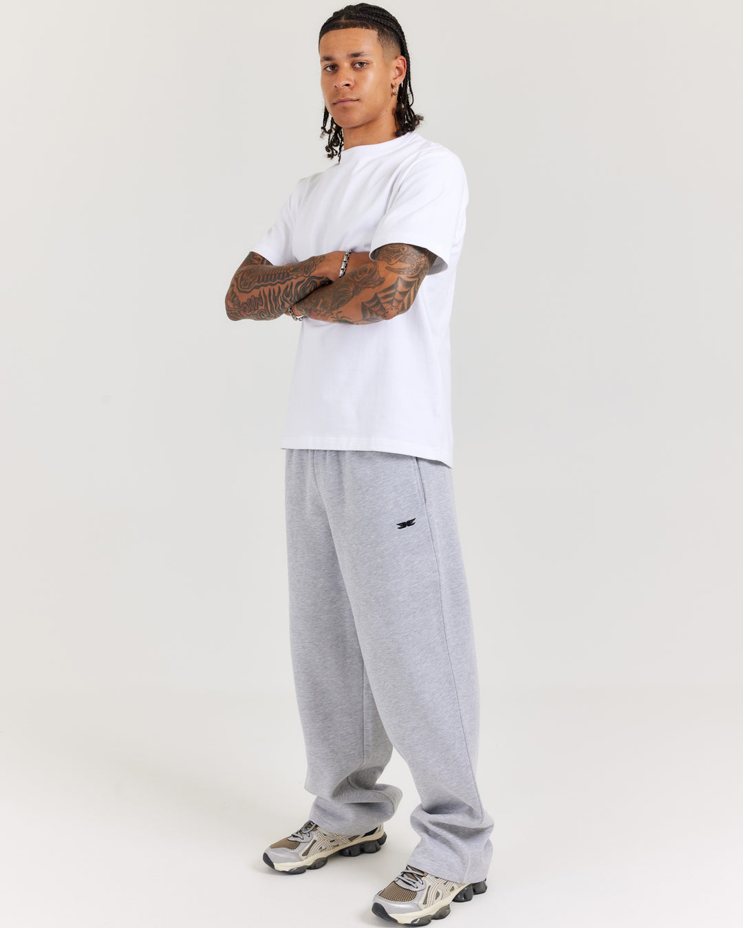 Classic Straight Leg Pants - Grey