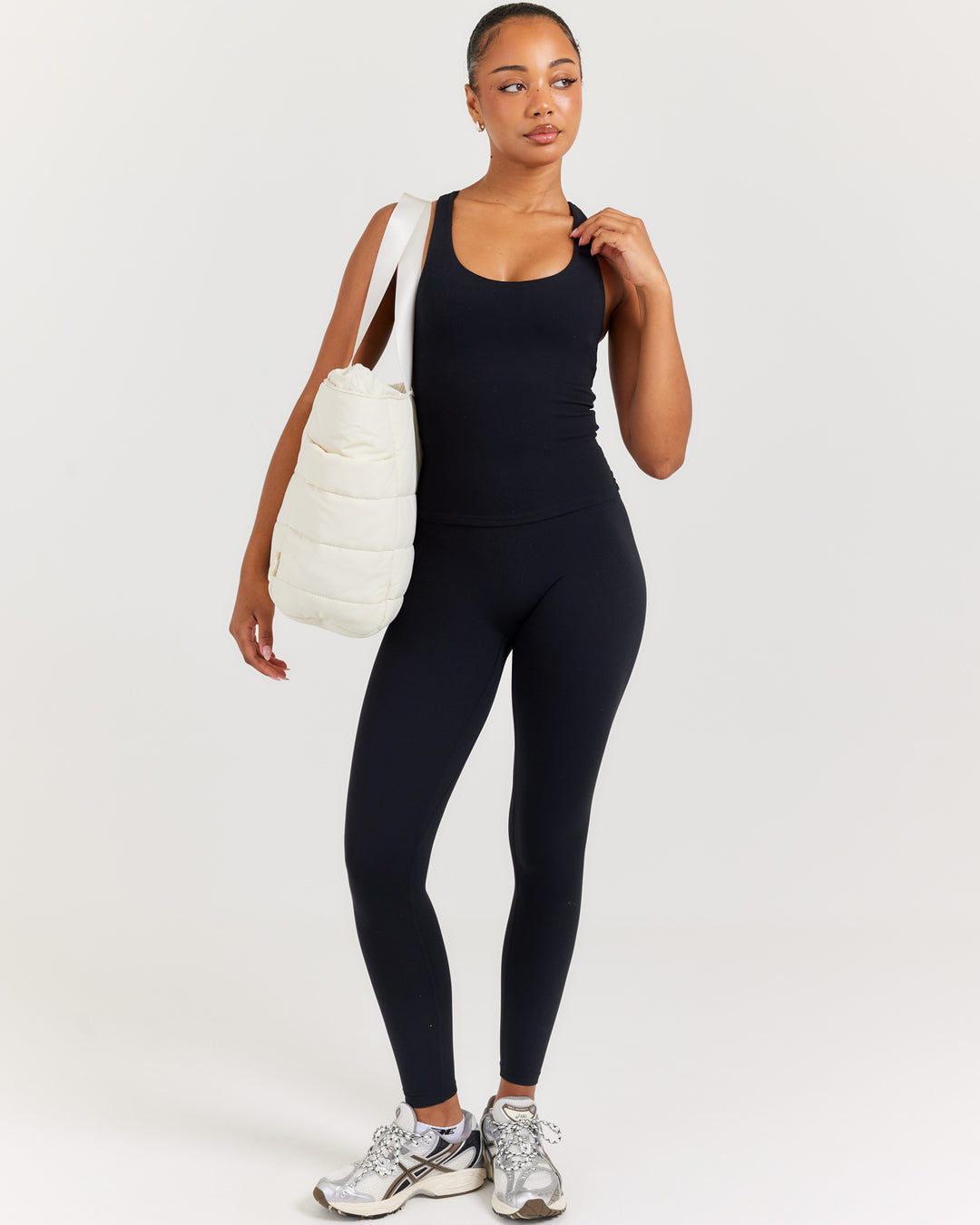 Puffer Tote - Bone