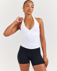 Airey Halter Tank - White