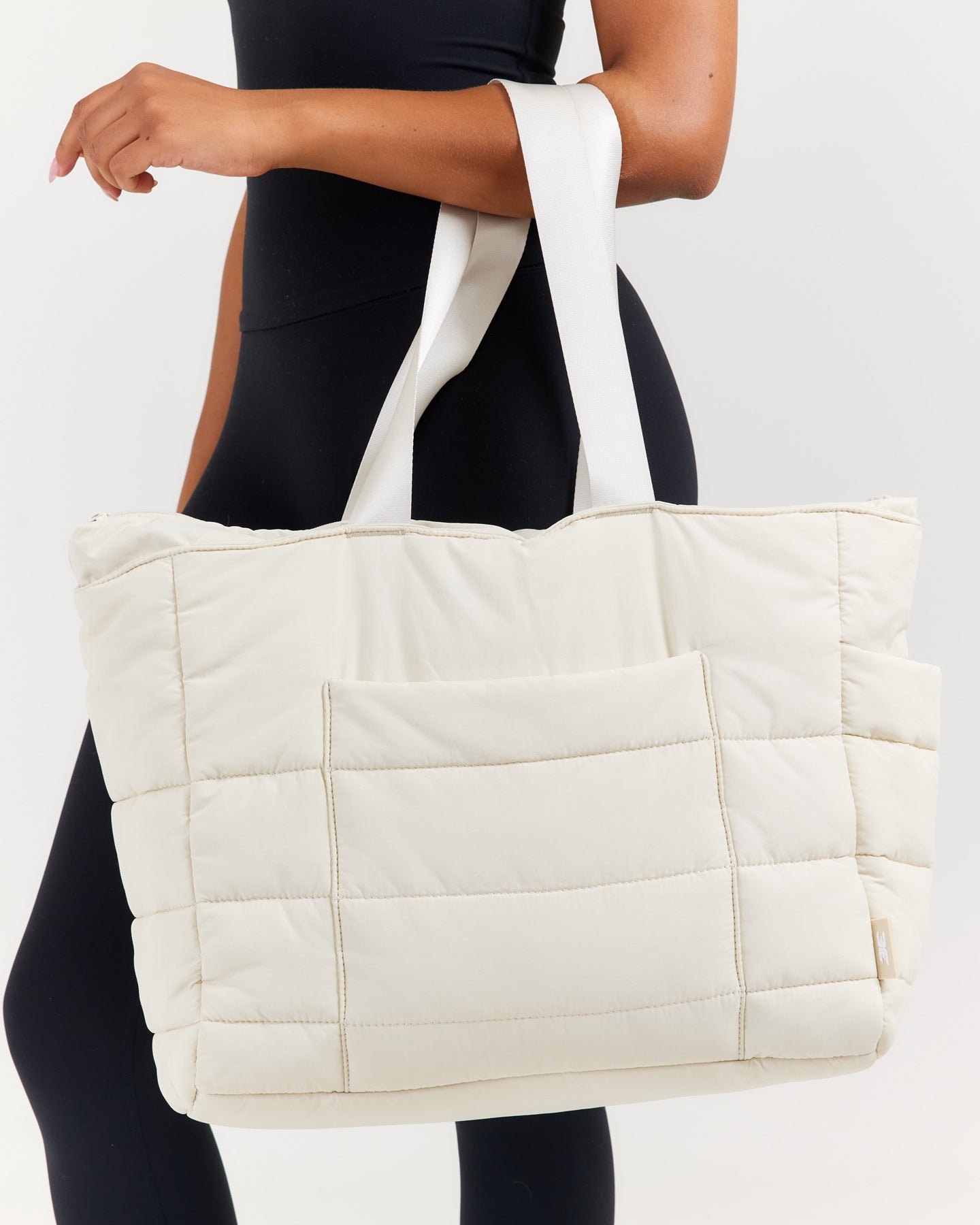 Puffer Tote - Bone