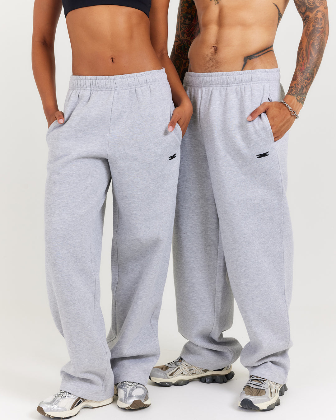 Classic Straight Leg Pants - Grey