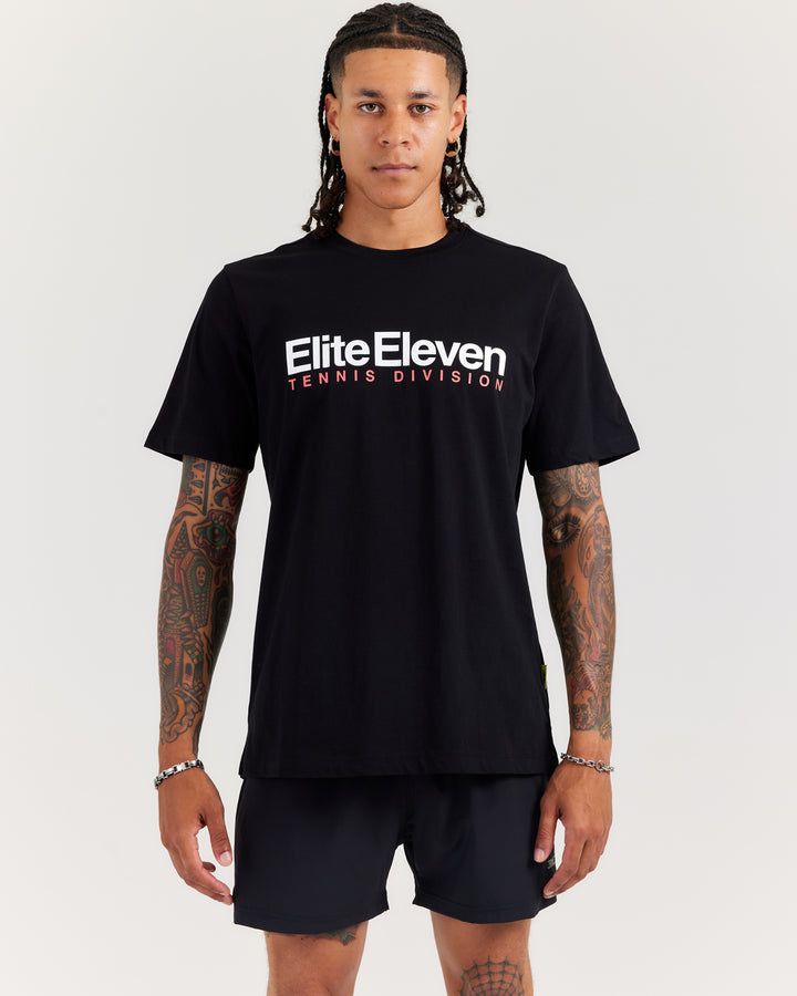 Men's Tennis Lite Tee - Black