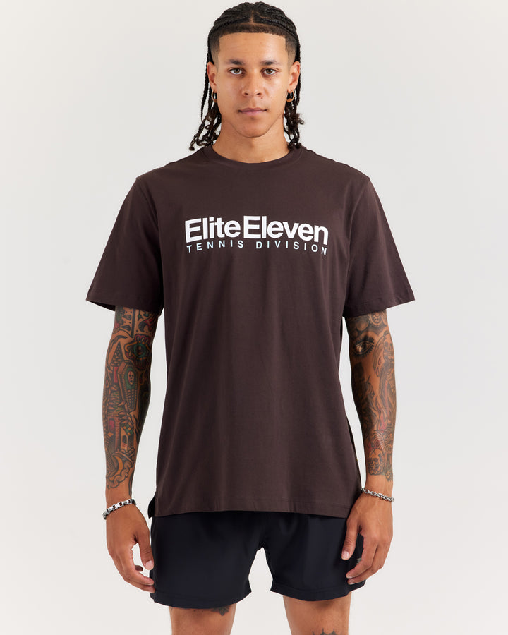 Men's Tennis Lite Tee - Espresso
