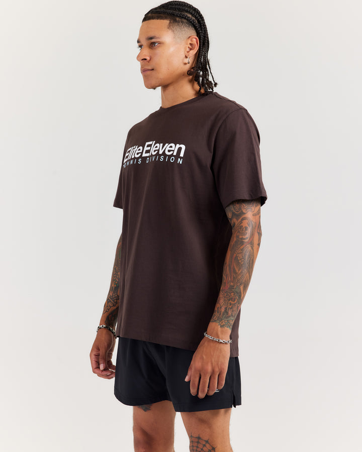 Men's Tennis Lite Tee - Espresso