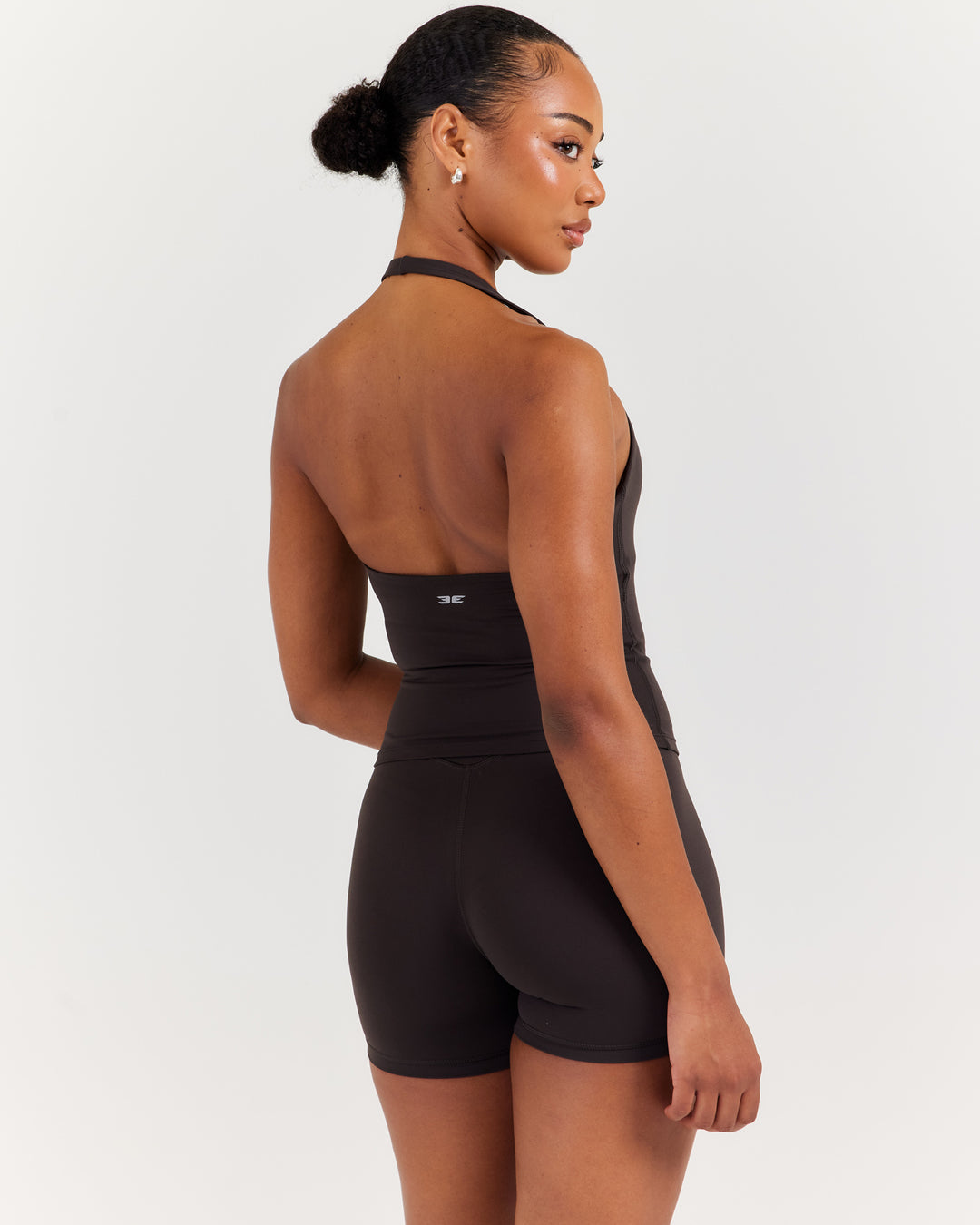 Airey Halter Tank - Coffee Bean