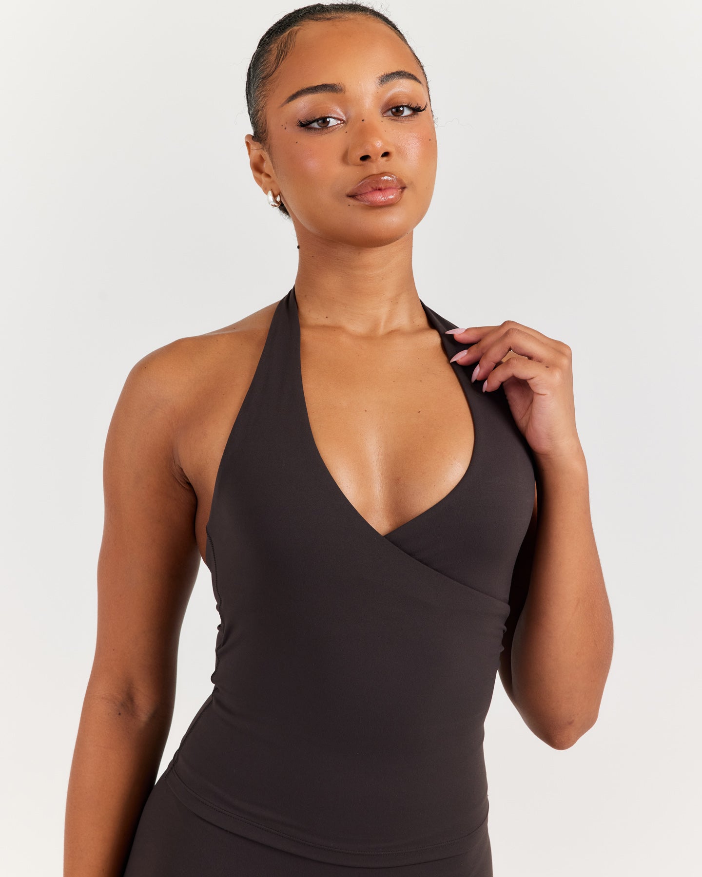Airey Halter Tank - Coffee Bean – Elite Eleven