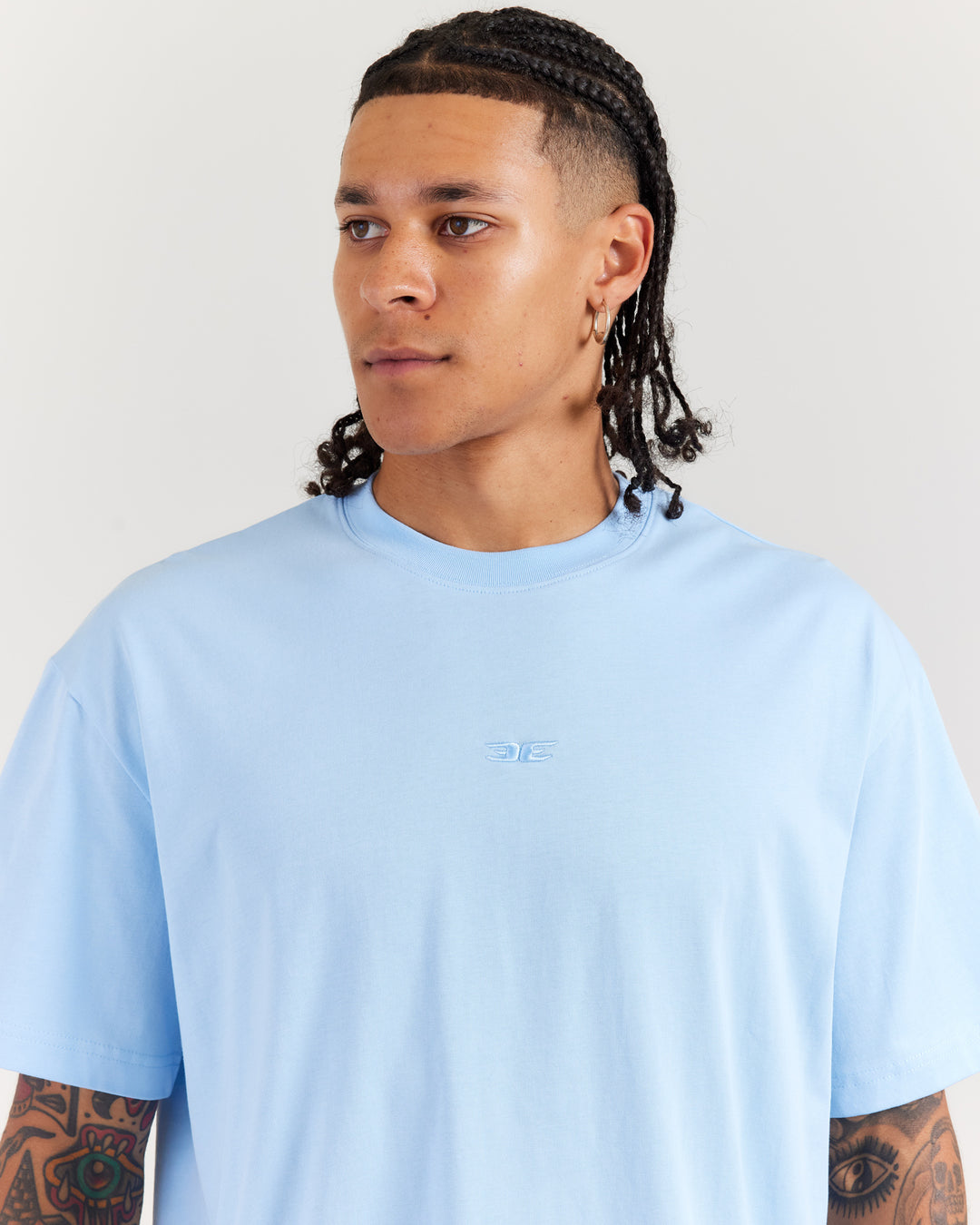 V3 Oversized Classic Tee - Light Blue