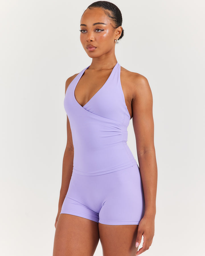Airey Halter Tank - Bright Lilac