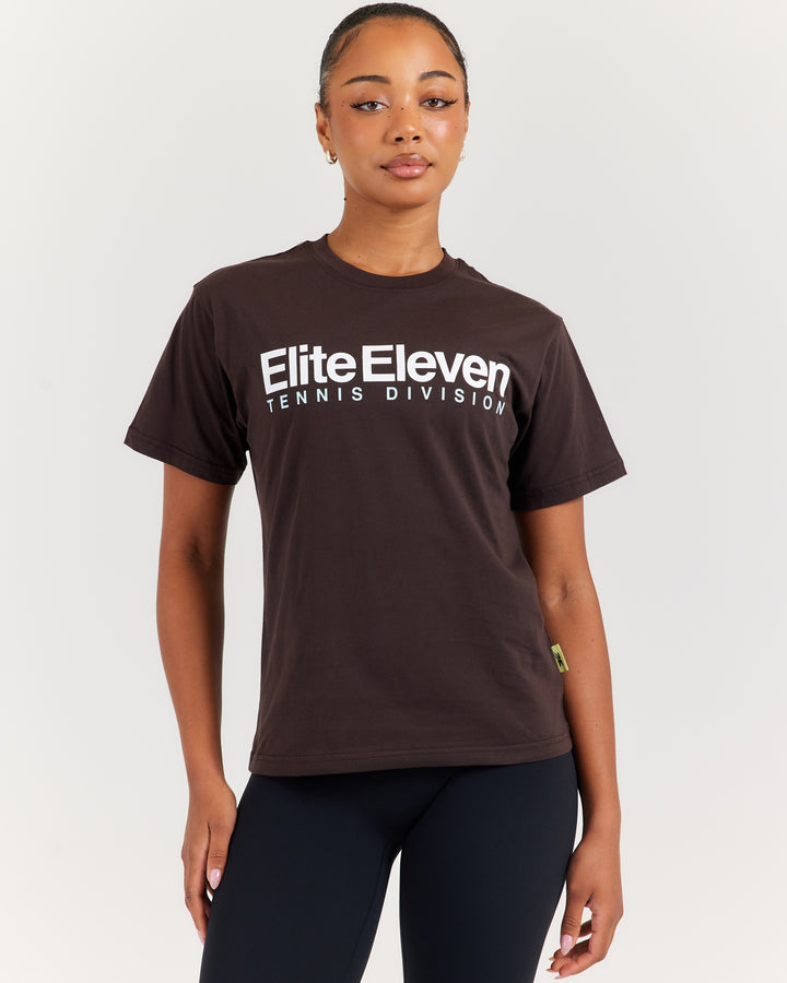 Women's Tennis Lite Tee - Espresso