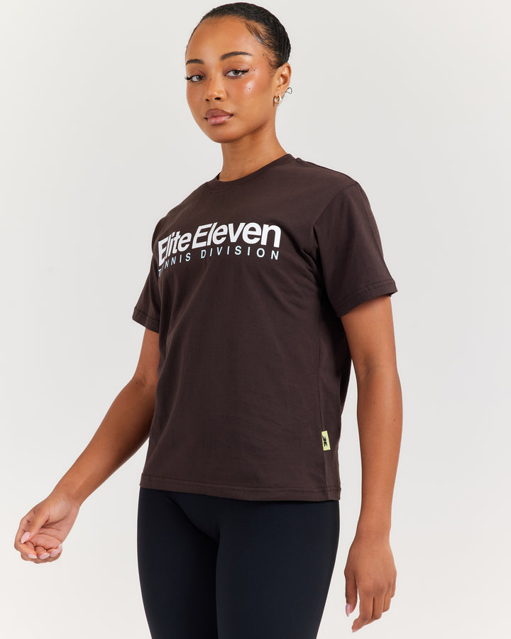 Women's Tennis Lite Tee - Espresso