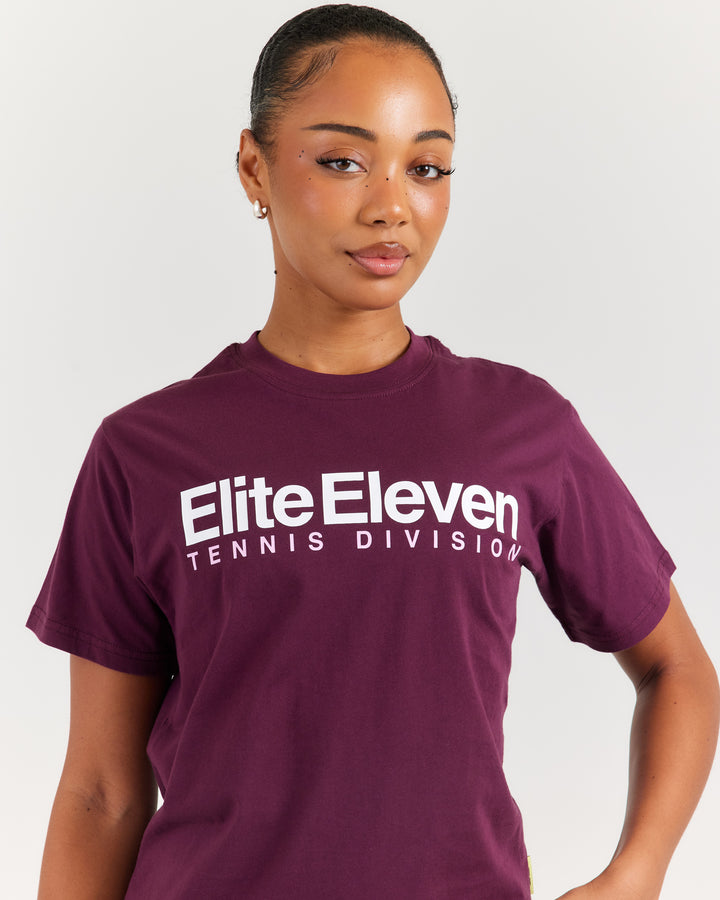 Women's Tennis Lite Tee - Cherry Cola