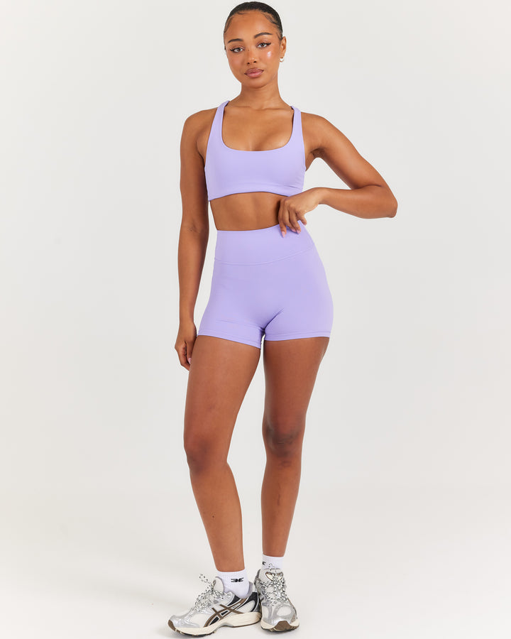 Airey Mini Shorts - Bright Lilac