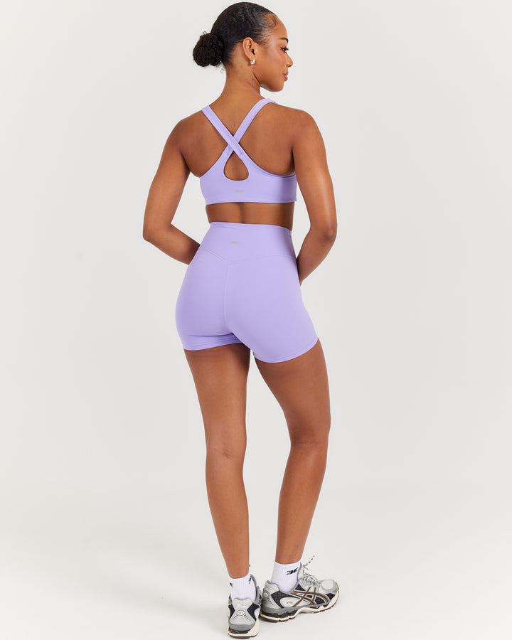 Airey Mini Shorts - Bright Lilac